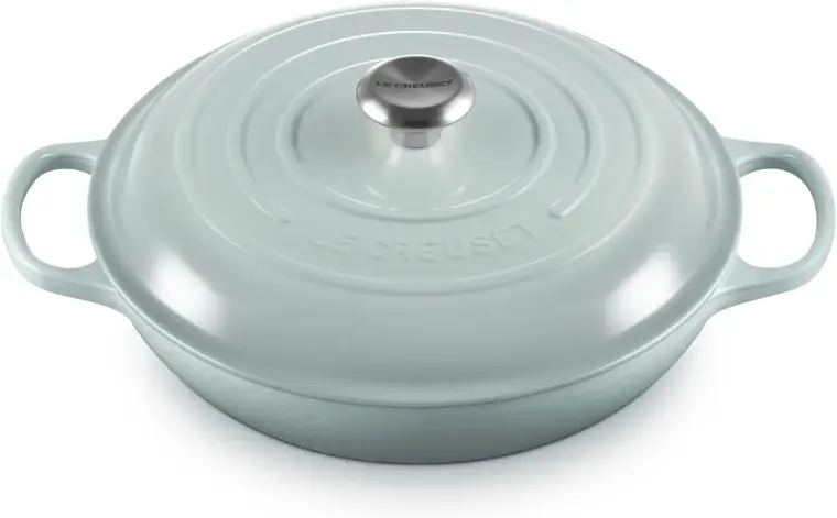 Le Creuset Signature Braiser 3.5 Qt. Enameled Cast Iron, Cerise