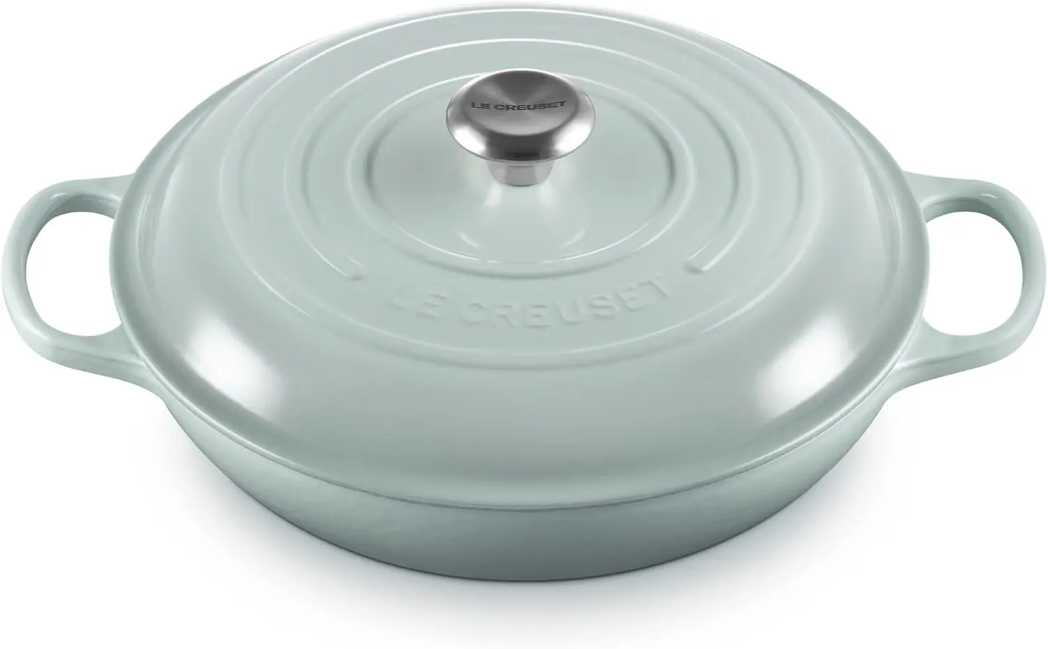 Le Creuset Signature Braiser 3.5 Qt. Enameled Cast Iron, Cerise