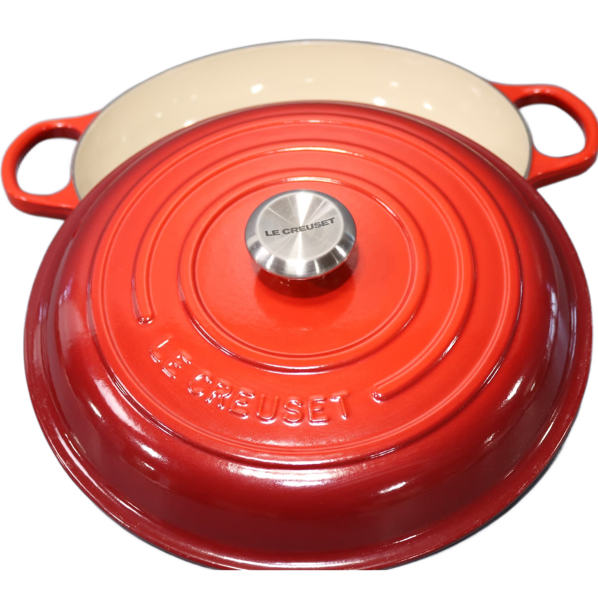 Le Creuset Signature Braiser 3.5 Qt. Enameled Cast Iron, Cerise