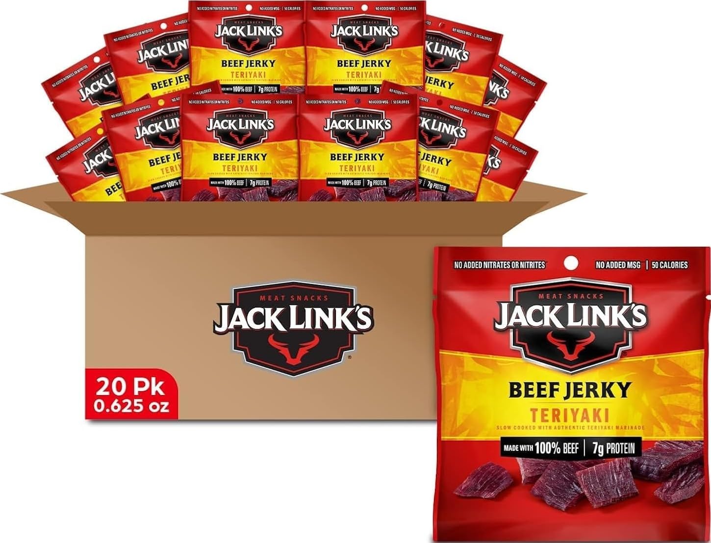 Jack Link's Teriyaki Beef Jerky 20-Pack