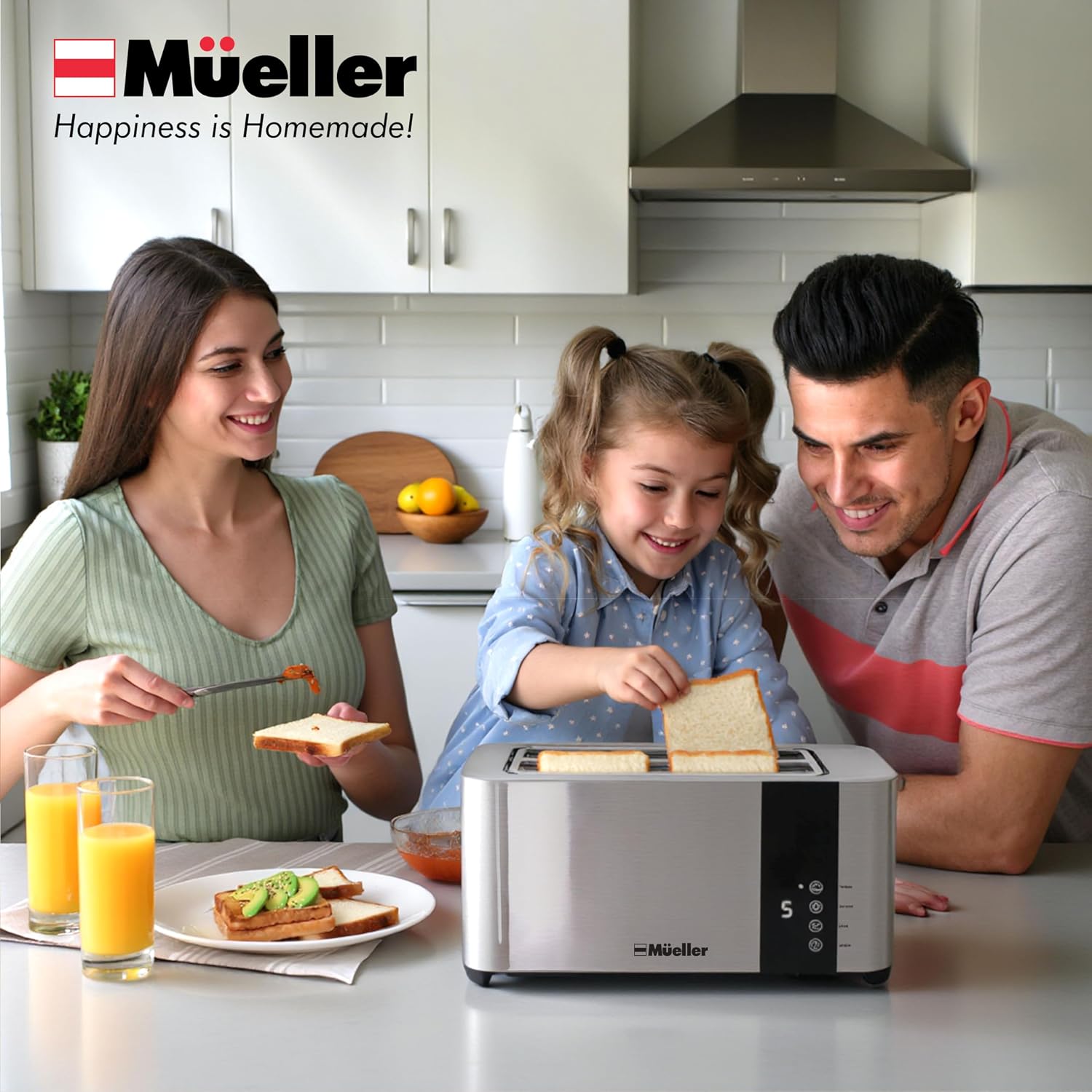 Mueller UltraToast 4-Slice Stainless Steel Toaster