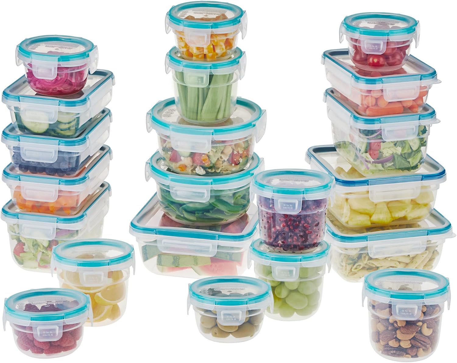 Easy Essentials Color Mates 20-Piece Food Storage Container Set
